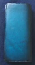 S.T. Dupont Atelier Long Leather Wallet, Blue, 190211, New In Box