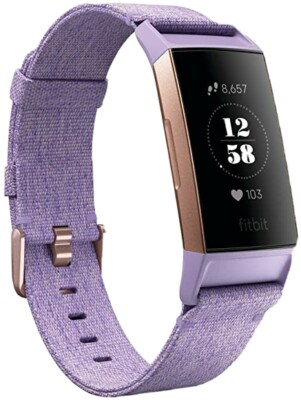 Fitbit Charge 3 Special Edition Fitness Activity Tracker Lavender