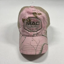 Mac Trailer Trucker Hat Cap Women’s Pink Camo Strapback Camouflage Mesh
