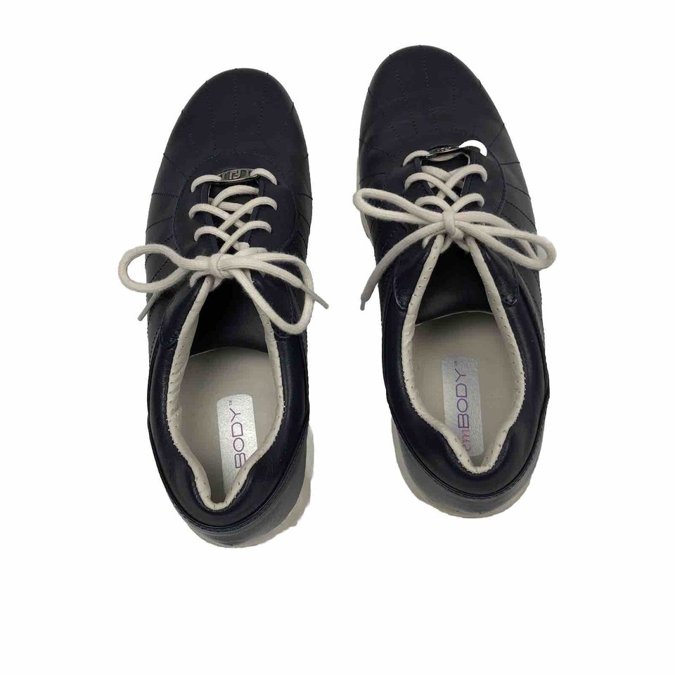 FootJoy emBody Womens Golf Shoes Size 6.5 Lace Up Dark Blue Leather