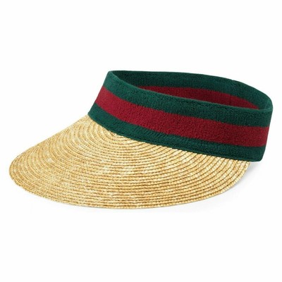 gucci straw visor