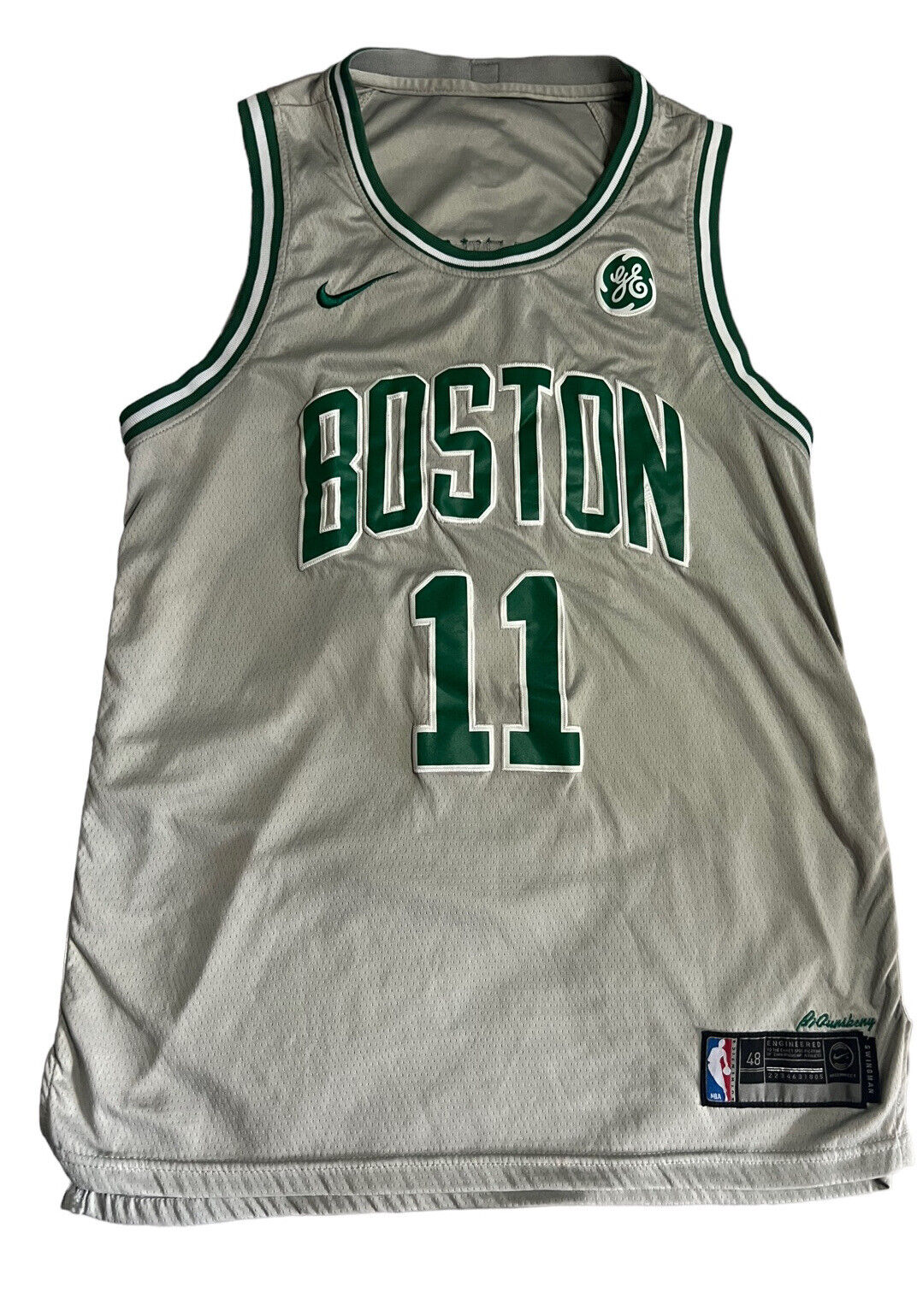 Kyrie Irving NIKE Boston Celtics Grey 2018 City Edition Authentic Jersey  size 48