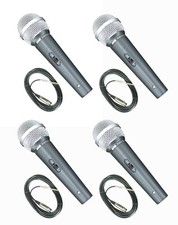 4x EMB Professional EMIC600 Dynamic Unidirectional Microphones