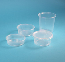 2000 Verpackungsbecher Feinkostbecher rund Rundbecher klar mit Deckel 250g 250ml
