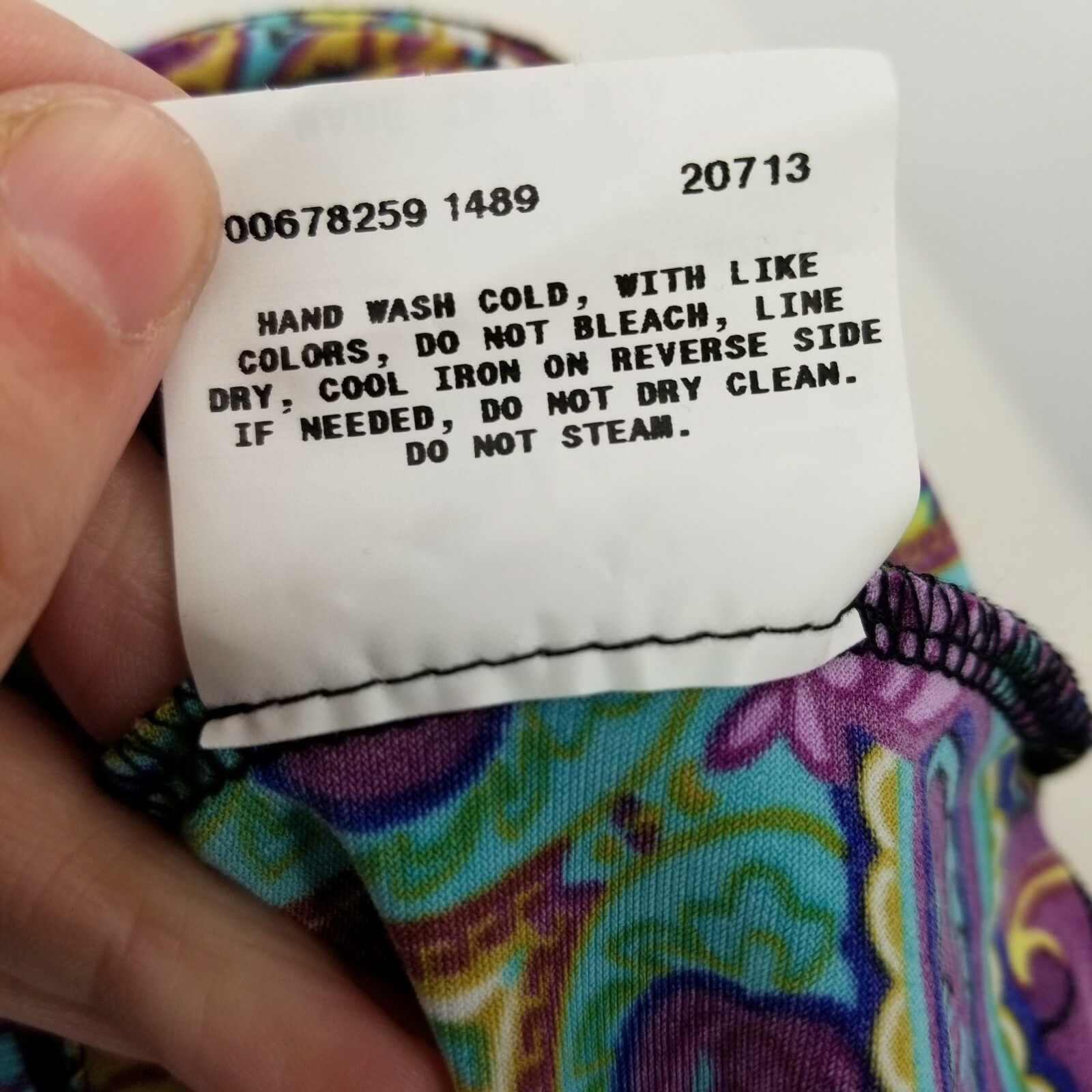 B. WEAR BYER California Women's S Halter Top Club Party Shirt Paisley NWT