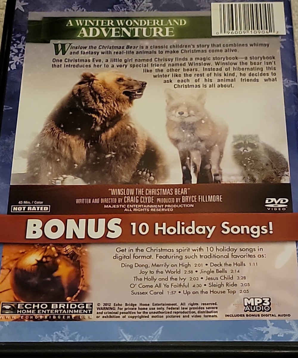 その他 Winslow the Christmas Bear [DVD] Winslow the Christmas Bear (DVD, 2013) for sale online | eBay