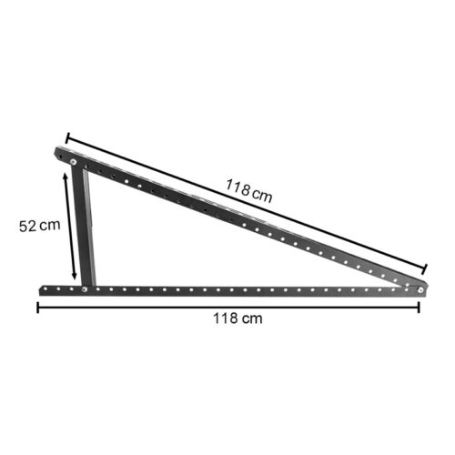 Aufständerung Solar Modulträger Halterung Solarständer 118 cm schwarz - Bild 4 von 12