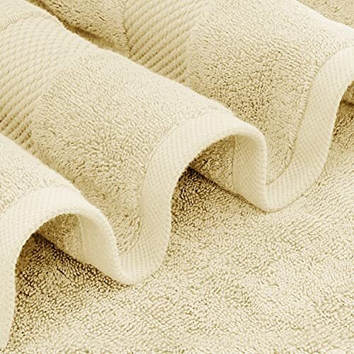 Bath Towels - Luxury Cotton Bathroom Beach Spa Towel 30x56  4/PK Super Absorbent