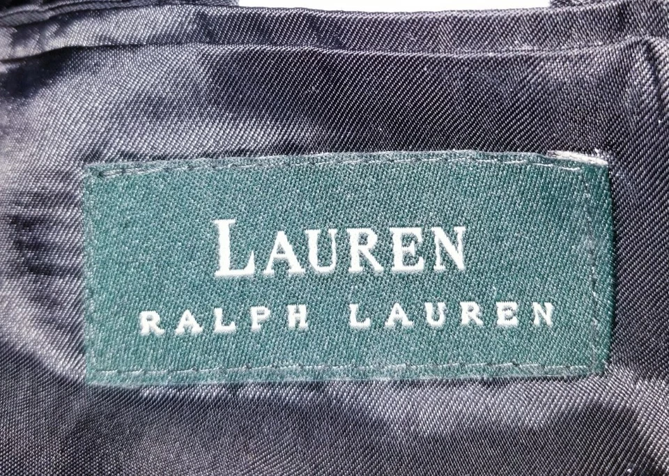 Abrigo Blazer Chaqueta 50L Ralph Lauren Azul Marino Oscuro Cuadrado Tejido Elástico Deportivo Nuevo sin Etiquetas Foto 4 de 4
