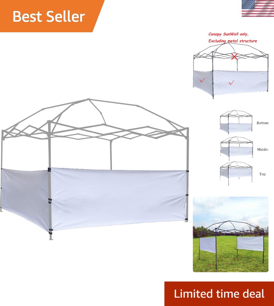 Walls With 50+ Upf Protection - Perfect For Outdoor Events
