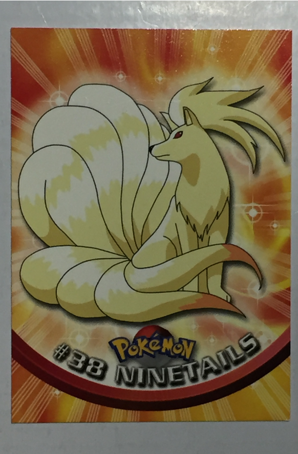 TOPPS - POKEMON - #38 NINETAILS - 1999 TV ANIMATION EDITION - M-NM