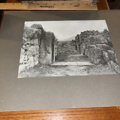Main Gate in Tiryns Mycenaean Ruins Antique Mounted Greek Architecture Photo