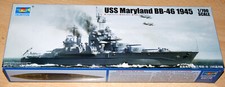 Trumpeter 05770 : US-Schlachtschiff " USS MARYLAND  BB-46 " um 1945  - Kit 1:700