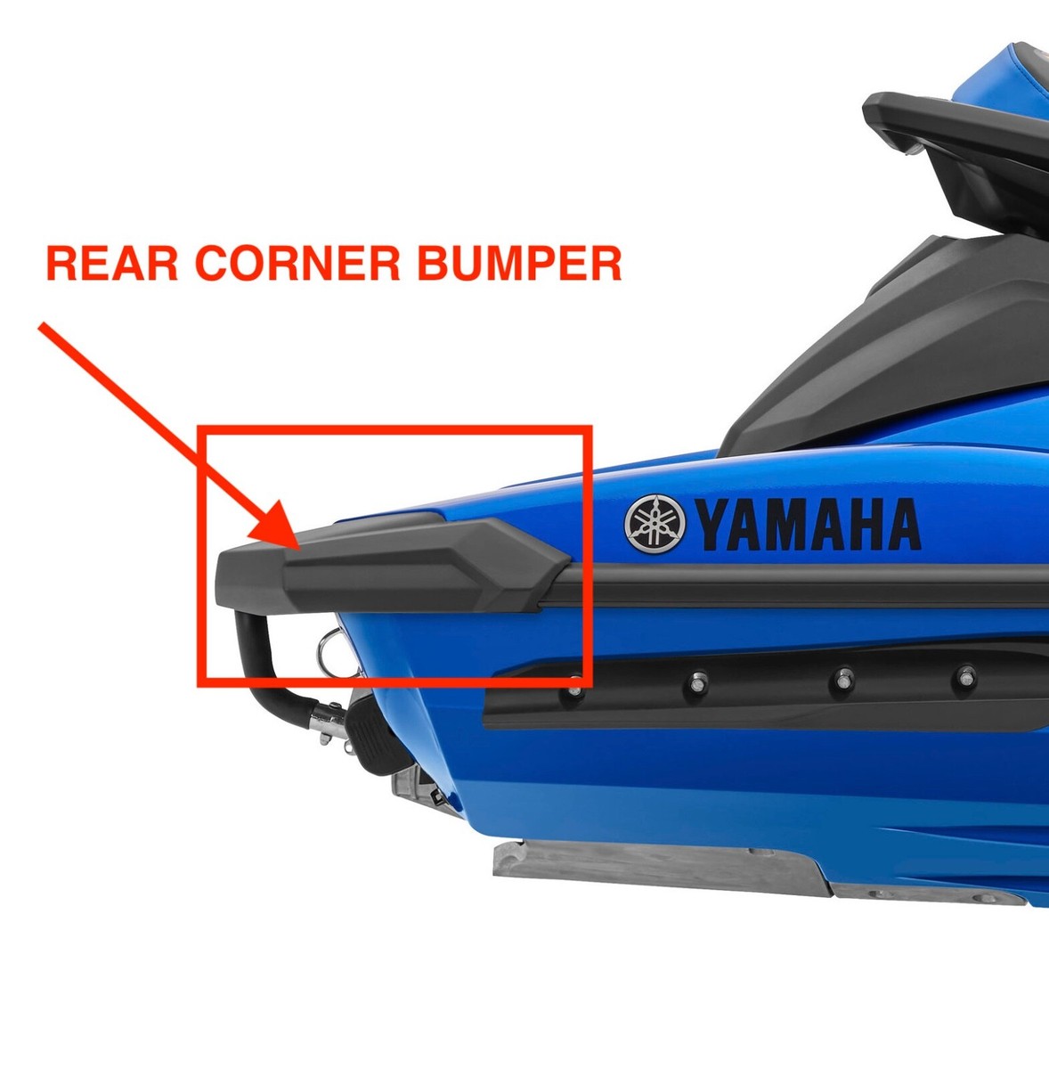 2021-2024 YAMAHA GP1800R Rear RH STB Corner Bumper Gunwale | F4P