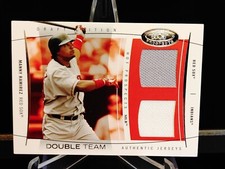 Manny Ramirez 2004 Fleer Hot Prospects dual team jersey #DT/MR 82/100 - Red Sox