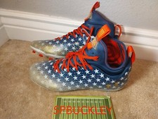 UA UNDER ARMOUR SPOTLIGHT LUX USA FREEDOM FOOTBALL CLEATS, 3025366, NEW, MENS