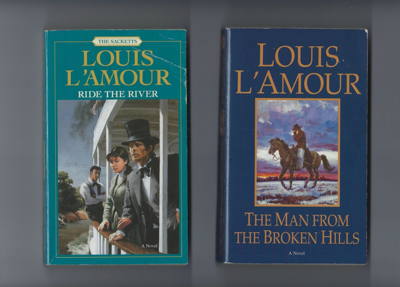 LOUIS L'AMOUR 9 PB BOOKS MONUMENT ROCK RIDE THE RIVER TAGGART THE