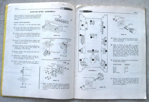 Heathkit HD15 Hybrid Phone Patch Assembly Manual - Picture 3 of 7
