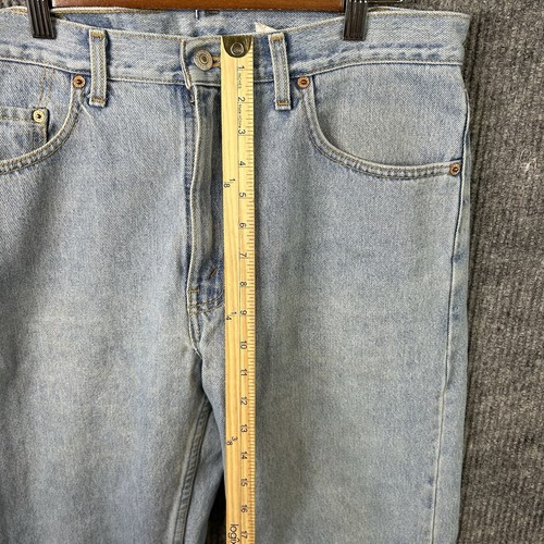 Jeans Levi’s 505 vintage para hombre 34/30 calce regular pierna recta lengüeta roja - Imagen 6 de 16