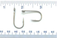 100  6X strength GT 9171 Nickel Plated Open Eye Siwash Fishing Hooks size 2