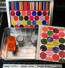 CREATIVE MEMORIES MINI MOMENTS CASE SWIRL SUN 2 PUNCHES PHOTO MATS CREAKYATTIC