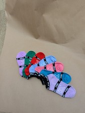New Without Tags Victoria's Secret PINK Low Socks 7 Pairs red pink and purple