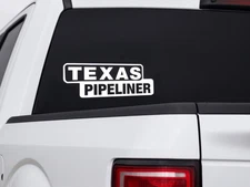 Texas Pipeliner Truck Window Decal Oilfield Vinyl Sticker