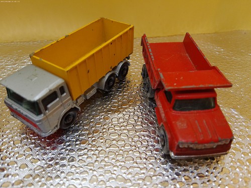 Matchbox vintage lotto 4 camion ambulanza bianco dumptruck hauler pressofuso - Foto 2 di 11
