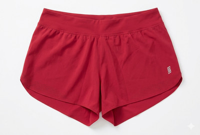 SECOND SKIN Women's Tech Running Shorts Gym Large Bonded Seams Lined Magenta
