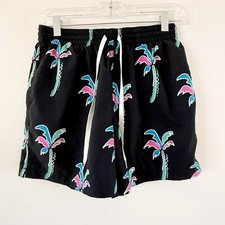 Chubbies Boys Tropical Palm Tree Novelty Swim Trunks Medium 5.5  Inseam Vacation