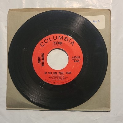 Andy Williams - Do You Hear What I Hear/ Some Children See Him - 45 RPM Record