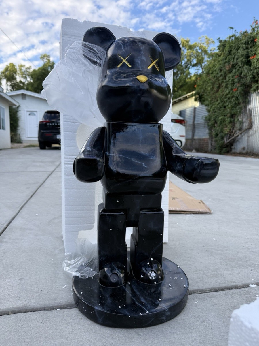 Giant BearBrick Kaws Figure Statue With Removable Tray 72cm Blue