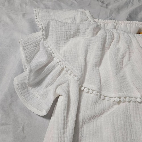 Rubino Rd. Abito donna bianco 2X maglione manica corta 100% cotone - Foto 12 di 13