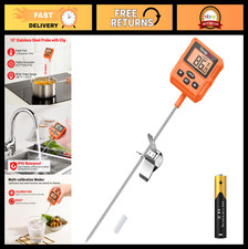 Digital Candy Thermometer with Pot Clip, Instant Read Food Meat Thermometer, 1