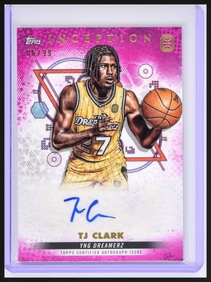 2022-23 Topps Inception Overtime OTE #IA-TC3 TJ Clark Inception Pink Auto /99
