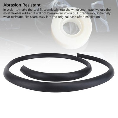 Windshield Dashboard Seal Strip Soundproofing 5.4ft Car Rubber Dash Seal SET