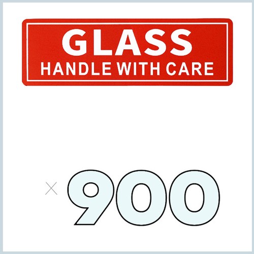 900 GLASS Labels 1x3” Handle With Care Shipping Moving Adhesive Packing Stickers - Picture 1 of 7