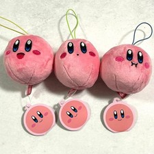 Kirby Star Kirby Plush Set 3 Mascot Stuffed Toys Unused Authentic Rare