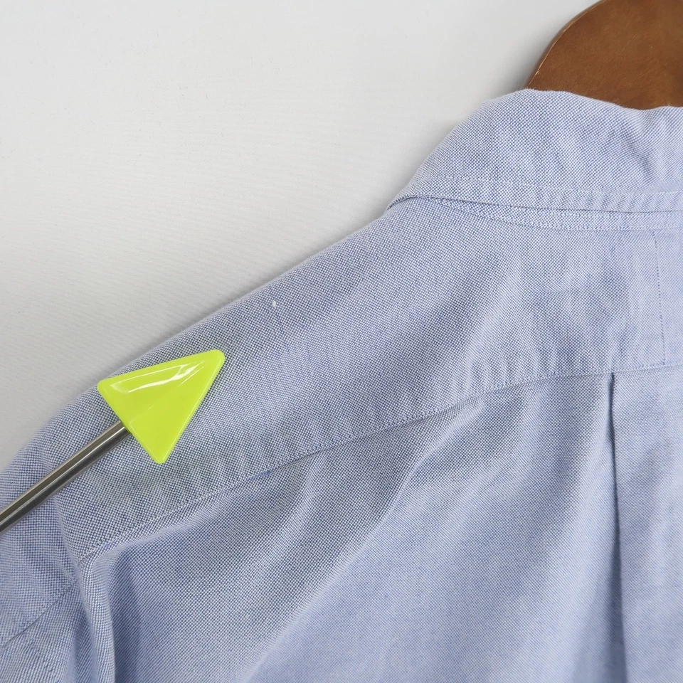 Camisa Ralph Lauren Yarmouth Abotonada Para Hombres 17-34 Azul Oxford Manga Larga Poni Foto 4 de 4