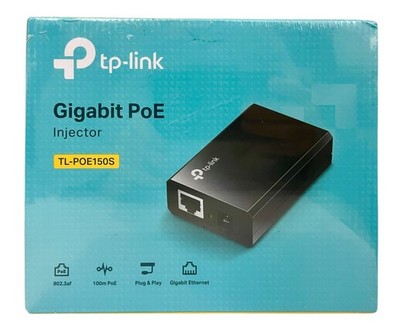 TP-Link TL-POE150S Gigabit PoE Injector Plug & Play Auto MDI/MDIX Factory Sealed