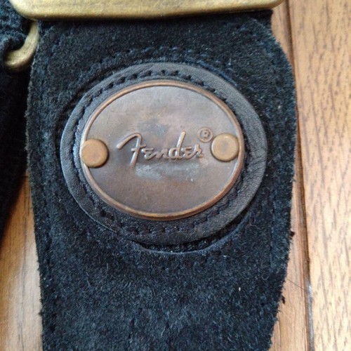 Correa efectos bajos guitarra fender A121 cuero accesorios confort elegante - Imagen 2 de 11