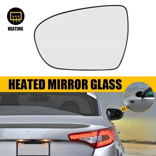 Heated Mirror Glass with Backing Plate Left Driver Side For 2011-2016 Kia Optima