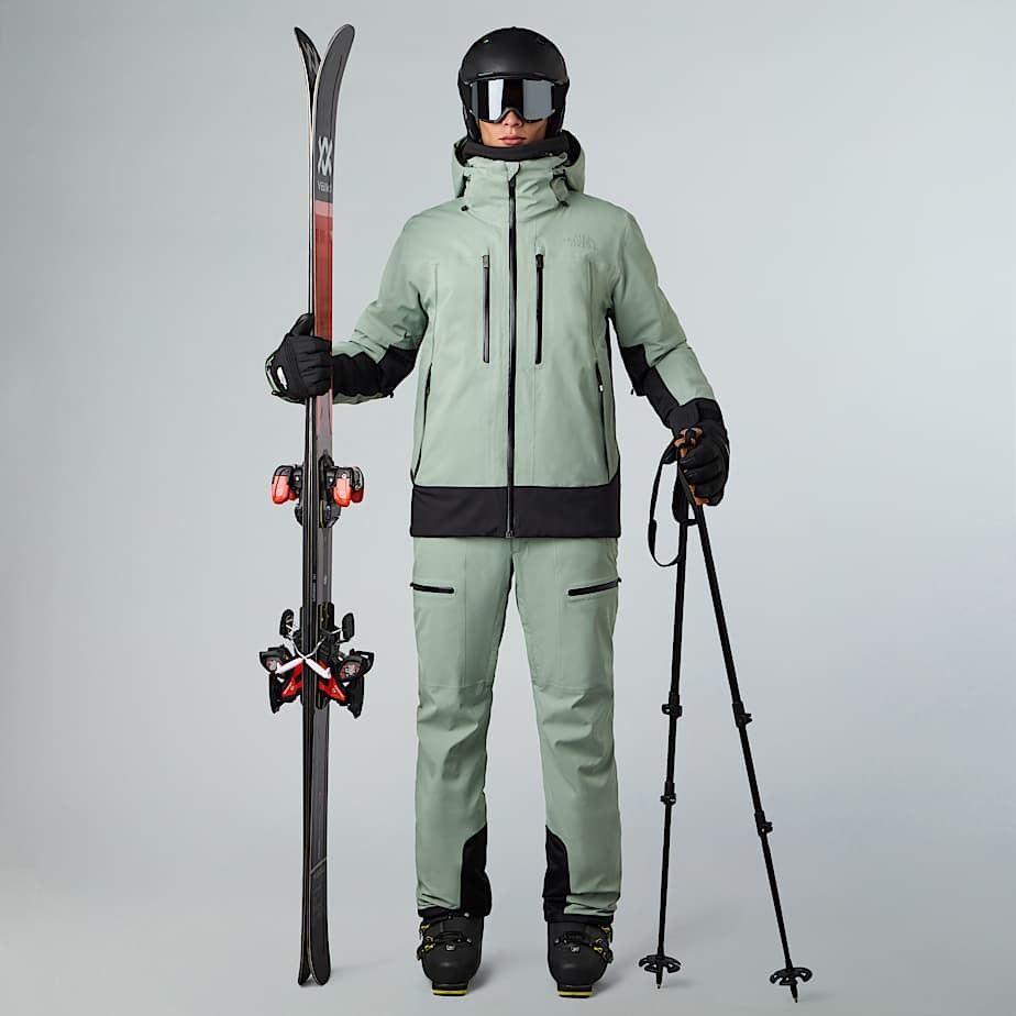 THE NORTH FACE MEN'S SNOWSQUALL JACKET IN SLATE MOSS /TNF BLACK SIZE M *RRP £400 image 5