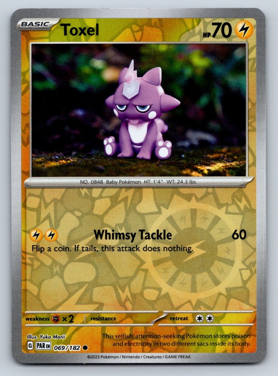 Toxel Reverse Holo Common SV04: Paradox Rift 069/182 NM | eBay