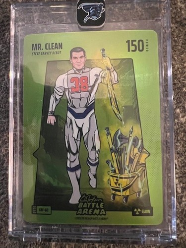 Mr. Clean Green Battlefoil- Glow- 150pwr- Bo Jackson Battle Arena