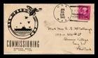 DR JIM STAMPS US COVER USS WASP CV7 FIRST DAY COMMISSIONING NAVAL CANCEL