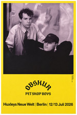 PET SHOP BOYS OBSKUR limited OFFICIAL POSTER