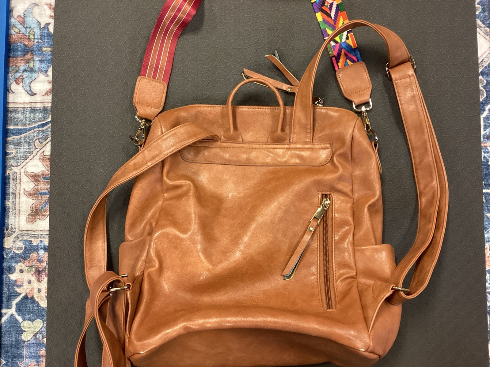 BRIELLE CONVERTIBLE MODERN CHIC BACKPACK TAN MANY… - image 5