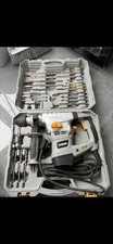 Titan Sds Rotary Hammer Drill With Case And Lots Of Drill Bits And Chisels