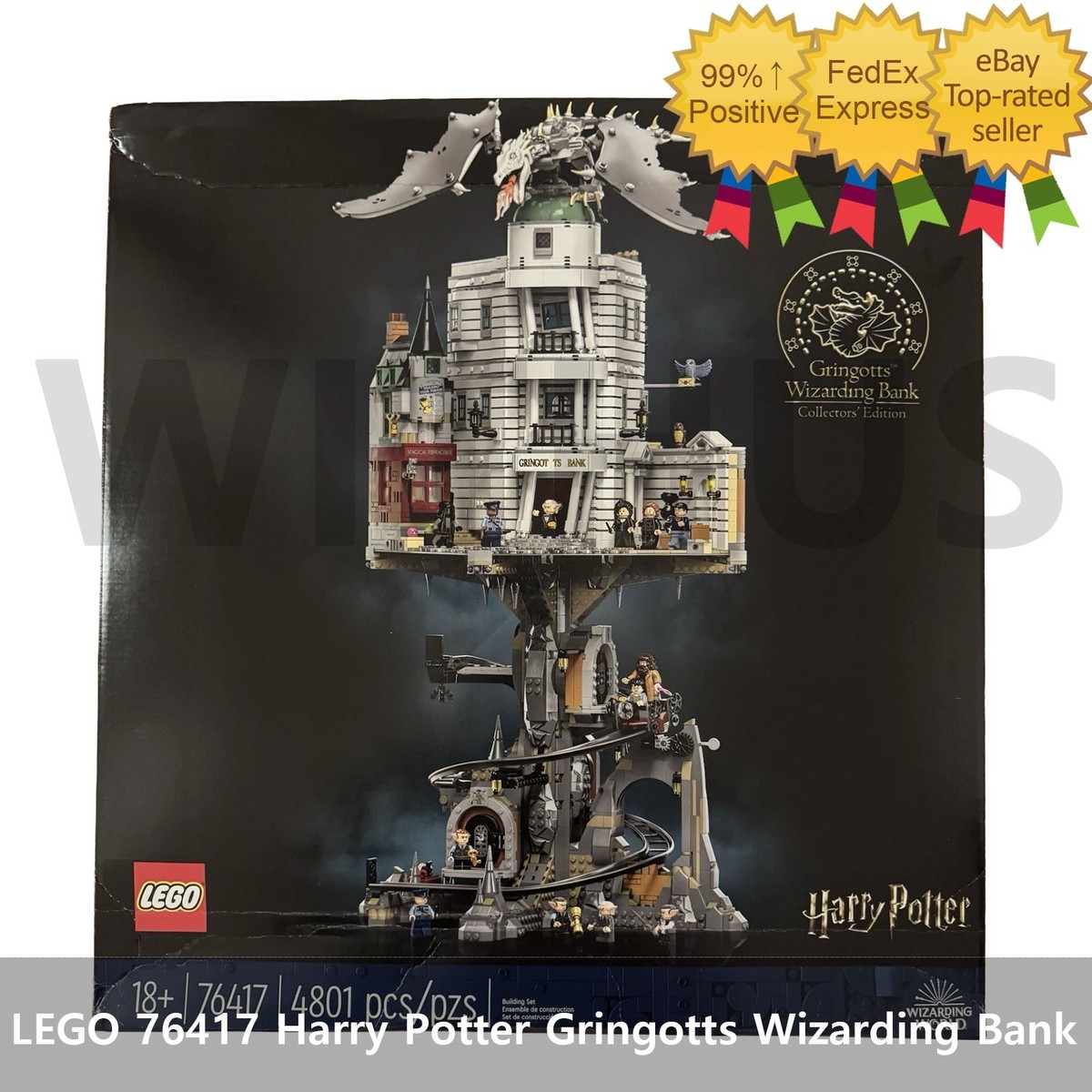 LEGO 76417 Harry Potter Gringotts Wizarding Bank/ Brand New Sealed 